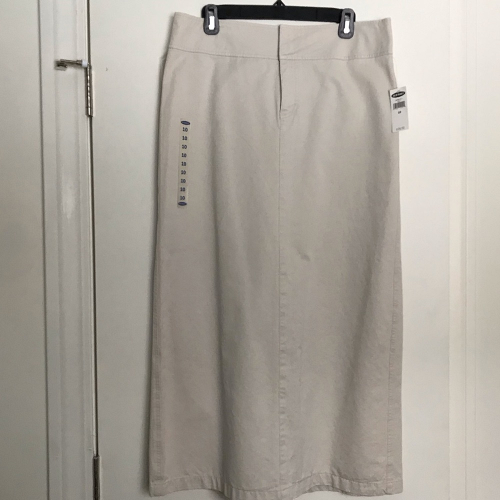 Old Navy Cream Maxi Skirt